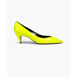 SAINT LAURENT Neon patent-leather pumps